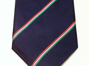 Merchant Navy handmade silk striped tie - Click Image to Close