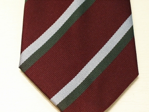 Staff College Camberley & Quetta polyester striped tie - Click Image to Close