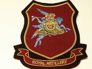 Royal Artillery Airborne shield blazer badge - Click Image to Close
