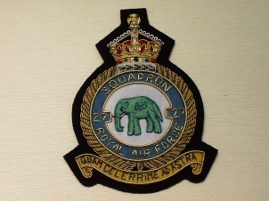 27 Sqdn KC RAF blazer badge - Click Image to Close