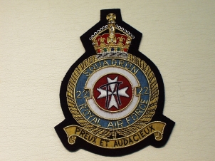 22 Sqdn KC RAF blazer badge - Click Image to Close