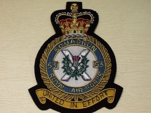 53 Squadron QC RAF blazer badge - Click Image to Close