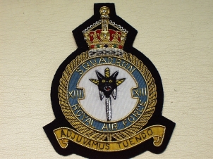 13 Squadron KC RAF blazer badge - Click Image to Close