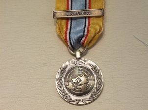 UN Angola bar UNMONUA miniature medal - Click Image to Close