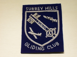 Surrey Hills Gliding Club blazer badge - Click Image to Close