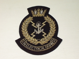Royal Navy Electrical branch blazer badge - Click Image to Close