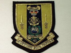 41 Commando Royal Marines blazer badge - Click Image to Close