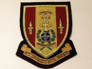 43 Commando Royal Marines blazer badge - Click Image to Close