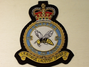 213 Squadron QC RAF blazer badge - Click Image to Close