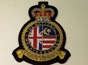 National Malaya and Borneo Veterans Association blazer badge - Click Image to Close