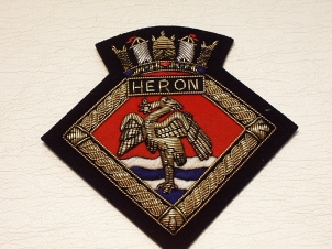 HMS Heron blazer badge - Click Image to Close