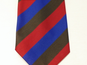 Royal Welsh Regiment (new) polyester striped tie - Click Image to Close