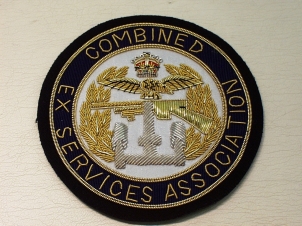 Combined Ex-Services Association blazer badge - Click Image to Close