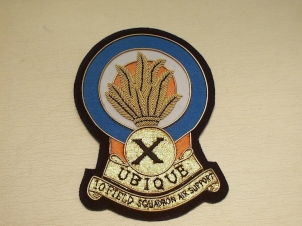 10th Field Squadron Air Support Royal Engineers blazer badge - Click Image to Close