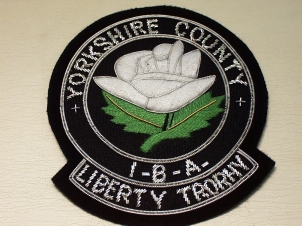 Yorkshire County Liberty Trophy blazer badge - Click Image to Close