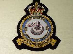 66 Squadron RAF KC blazer badge - Click Image to Close