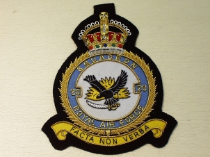20 Squadron RAF KC blazer badge - Click Image to Close