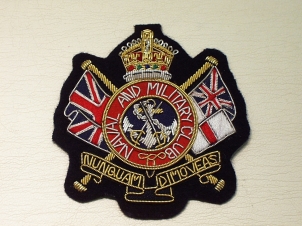 Naval and Military club blazer badge - Click Image to Close