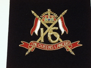 16th Lancers Kings Crown blazer badge - Click Image to Close
