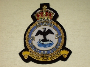 204 Squadron RAF KC blazer badge - Click Image to Close