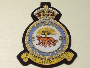 230 Squadron RAF KC blazer badge - Click Image to Close