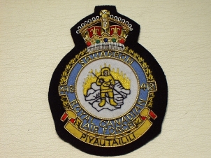 418 Squadron RCAF KC blazer badge - Click Image to Close