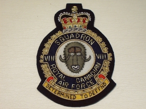 8 Squadron RCAF blazer badge - Click Image to Close