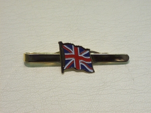 Union Jack flag tie slide - Click Image to Close