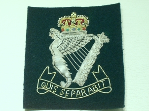 Royal Ulster Rifles on green blazer badge 161 - Click Image to Close