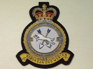 2623 East Anglian Squadron R AUX AF Regiment blazer badge - Click Image to Close