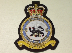 65 Squadron RAF QC blazer badge - Click Image to Close