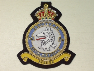 94 Squadron RAF KC blazer badge - Click Image to Close