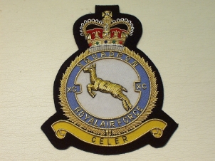 90 Squadron RAF QC blazer badge - Click Image to Close