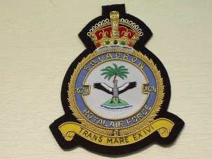 95 Squadron RAF KC blazer badge - Click Image to Close