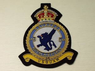 70 Squadron RAF KC blazer badge - Click Image to Close