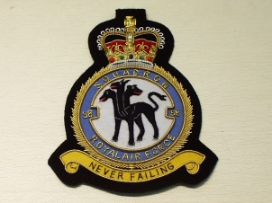 98 Squadron RAF QC blazer badge - Click Image to Close