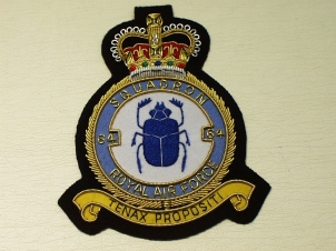 64 Squadron RAF QC blazer badge - Click Image to Close