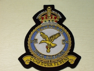 216 Squadron RAF KC blazer badge - Click Image to Close