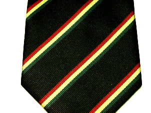 Mercian Regiment (town) polyester stripe tie - Click Image to Close