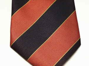 4th/7th Royal Dragoon Guards polyester stripe tie bes - Click Image to Close