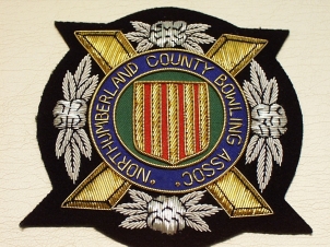 Northumberland County Bowling Association blazer badge - Click Image to Close