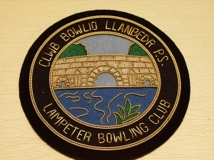 Lampeter Bowling Club blazer badge - Click Image to Close