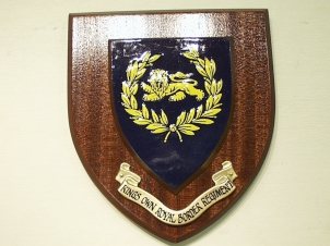 King's Own Royal Border Regiment hand painted Wall shield - Click Image to Close