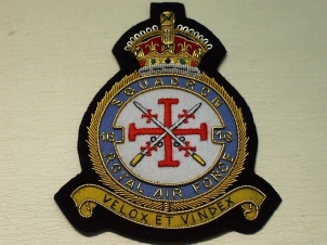 113 Squadron RAF KC blazer badge - Click Image to Close