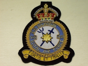233 GR Squadron RAF KC blazer badge - Click Image to Close