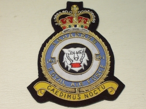141 Squadron RAF QC blazer badge - Click Image to Close