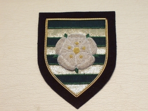 Yorkshire Rose shield blazer badge - Click Image to Close