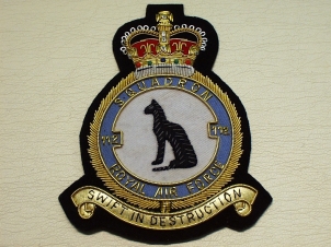 112 Squadron RAF QC blazer badge - Click Image to Close