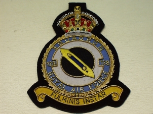 128 Squadron RAF KC blazer badge - Click Image to Close
