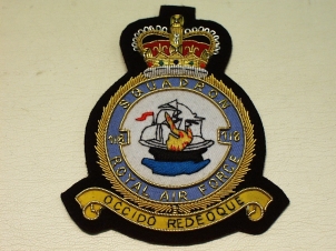 118 Squadron RAF QC blazer badge - Click Image to Close